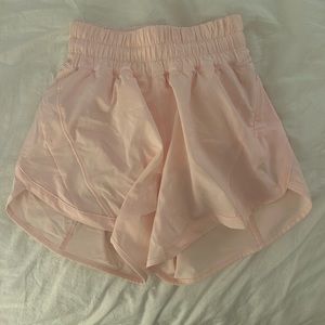 Track That High-Rise Shorts in Flush Pink